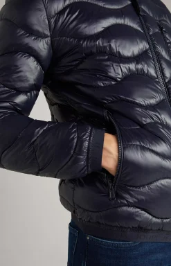 Abano Quilted Jacket in Dark Blue