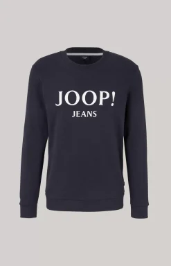 Alfred Cotton Sweatshirt in Dark Blue