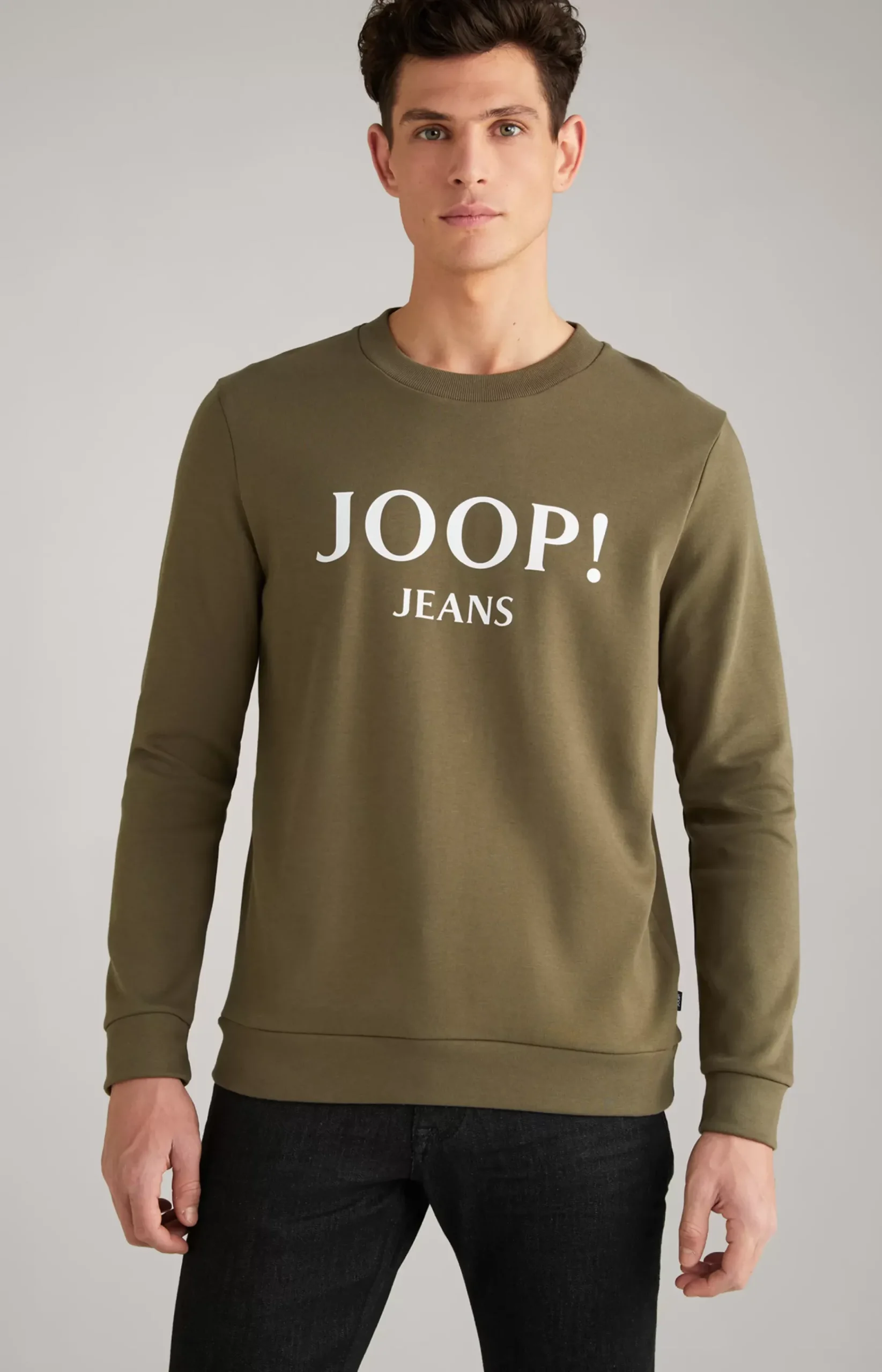 Alfred Cotton Sweatshirt in Olive