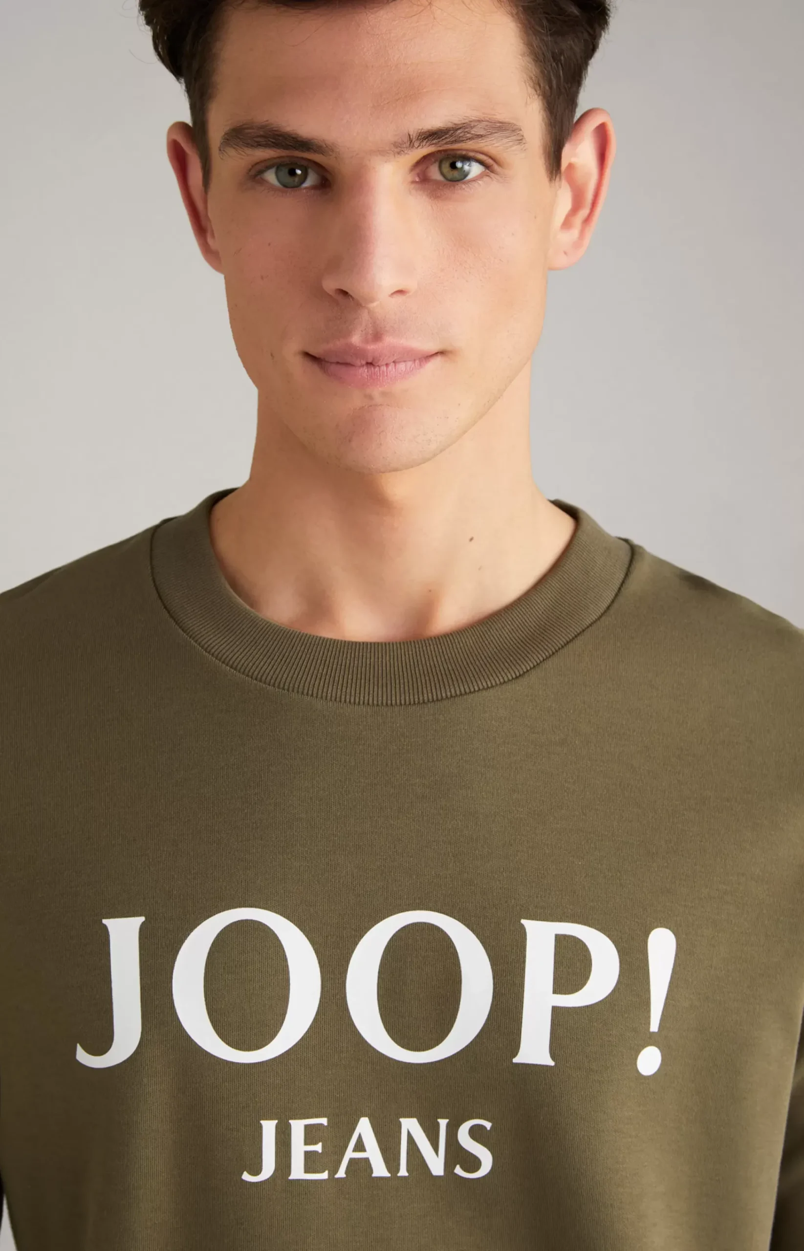 Alfred Cotton Sweatshirt in Olive