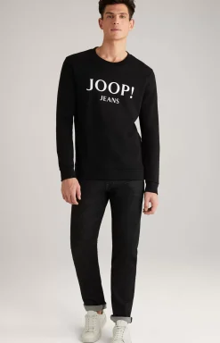 Alfred Cotton Sweatshirt in Black