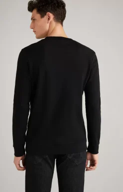 Alfred Cotton Sweatshirt in Black