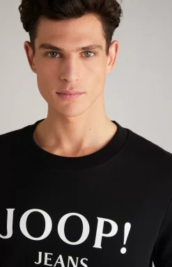 Alfred Cotton Sweatshirt in Black