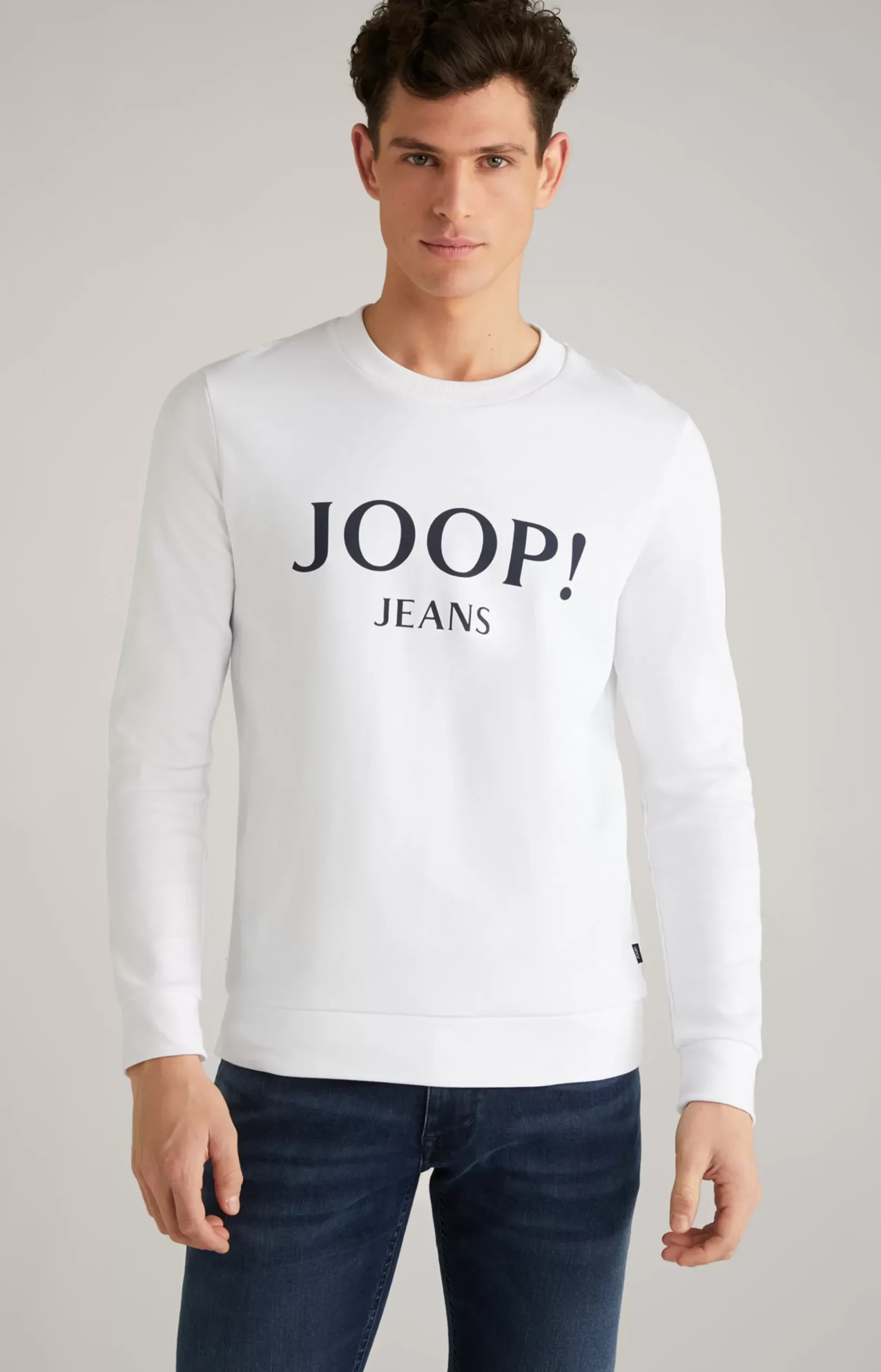 Alfred Cotton Sweatshirt in White