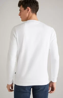 Alfred Cotton Sweatshirt in White