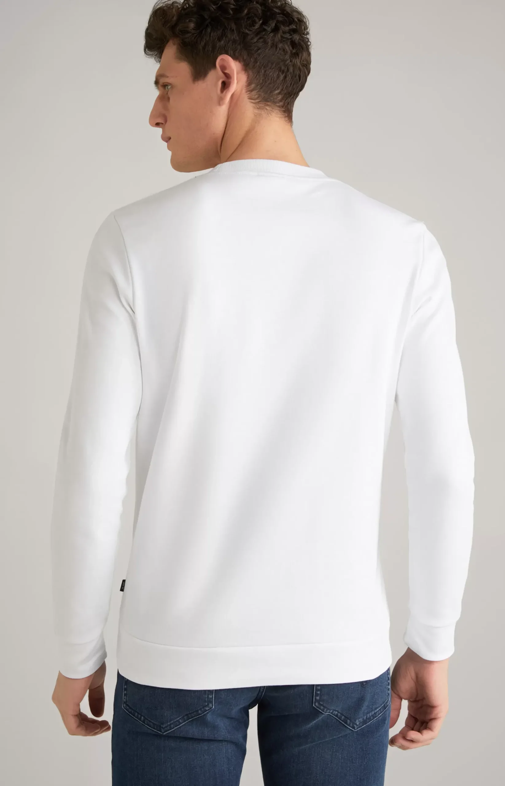 Alfred Cotton Sweatshirt in White