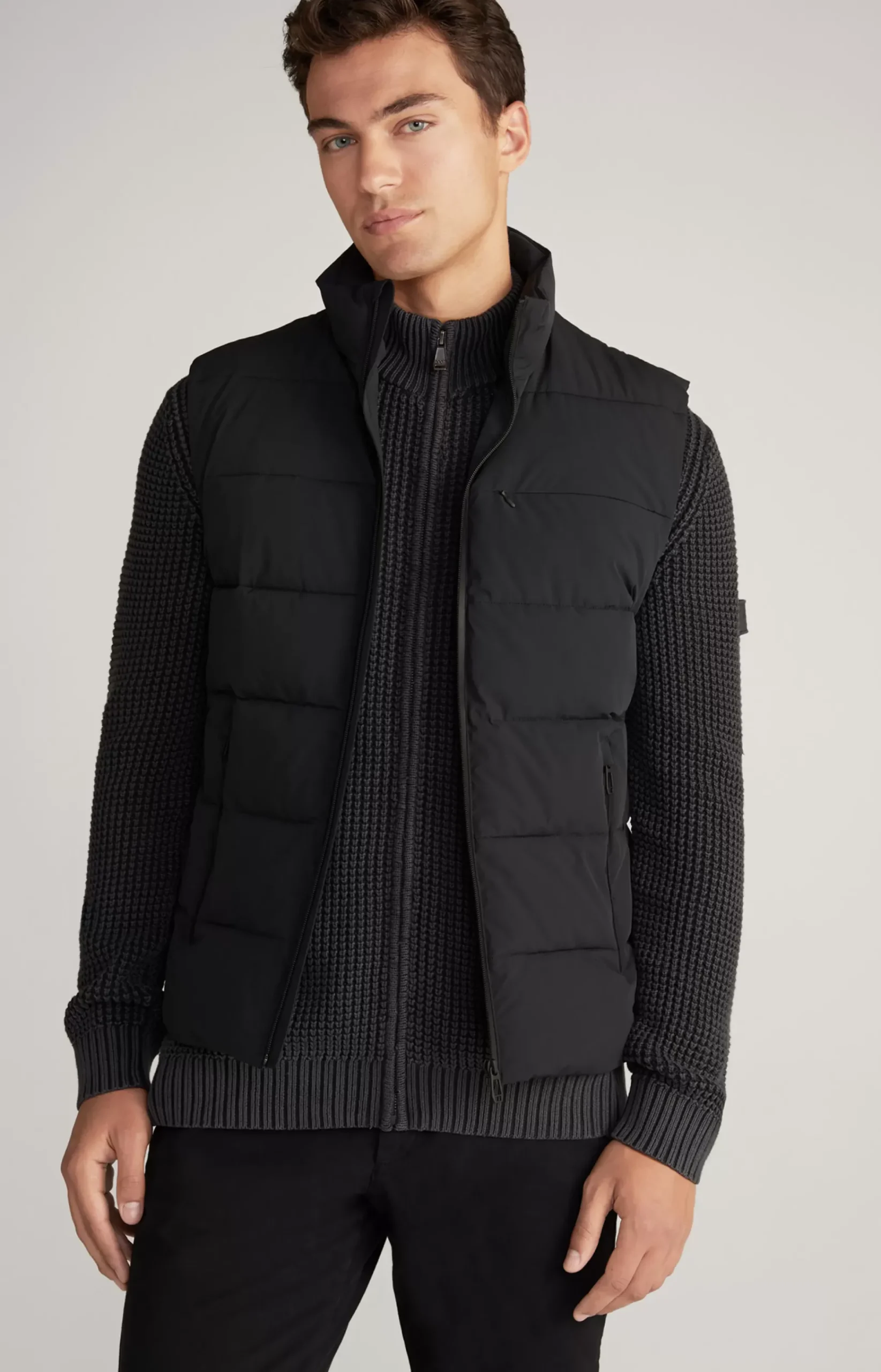 Allix Quilted Vest in Black