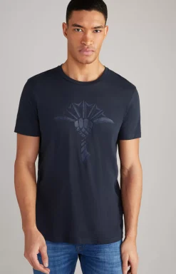 Alphis Cotton T-Shirt in Dark Red