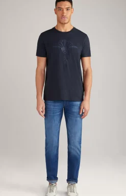 Alphis Cotton T-Shirt in Dark Red