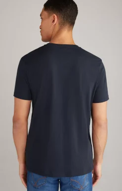 Alphis Cotton T-Shirt in Dark Red
