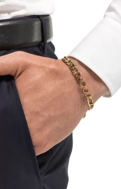 Armoured Bracelet in Gold