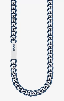Armoured Necklace in Silver/Blue