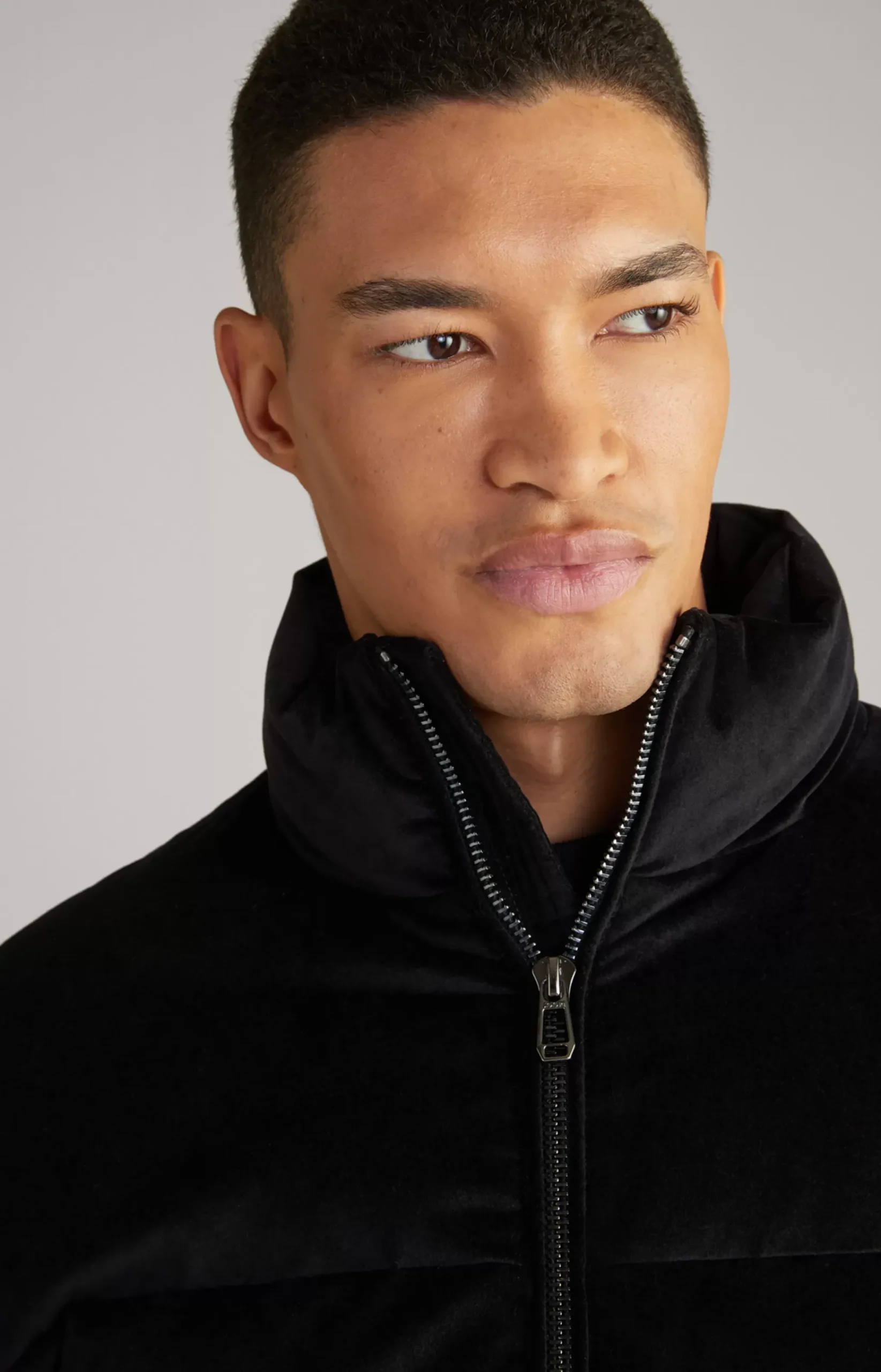 Baldo Quilted Jacket in Black