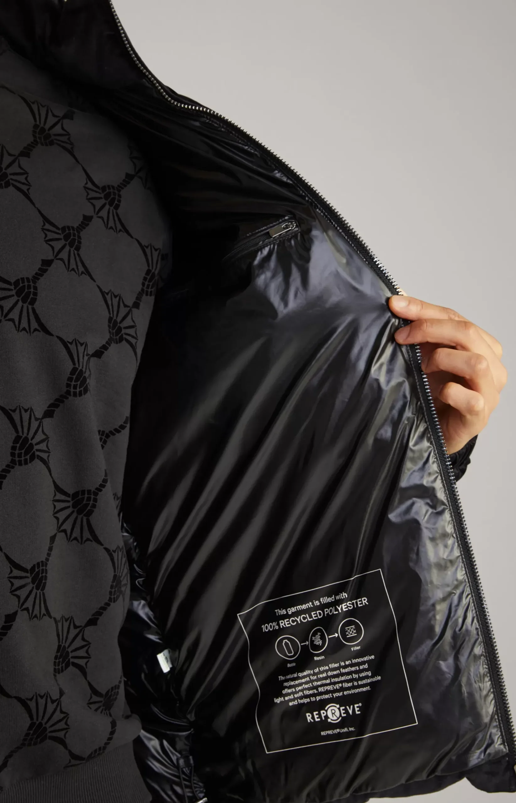 Baldo Quilted Jacket in Black