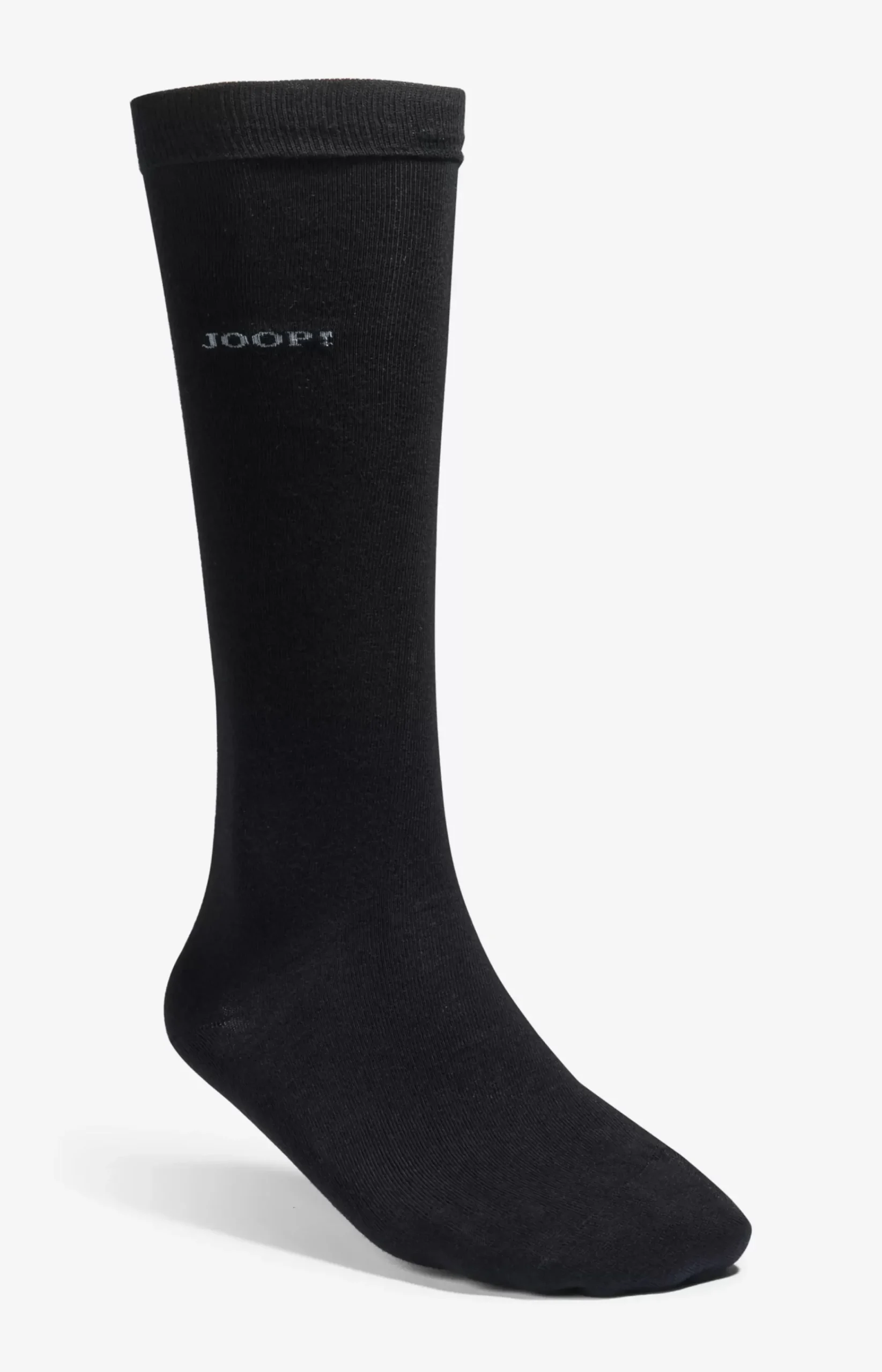 Basic Soft Cotton Knee-high Socks in Black