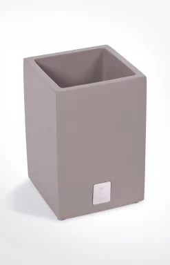 Bathline cosmetics container, grey-rosé