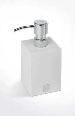 Bathline soap dispenser, white/silver