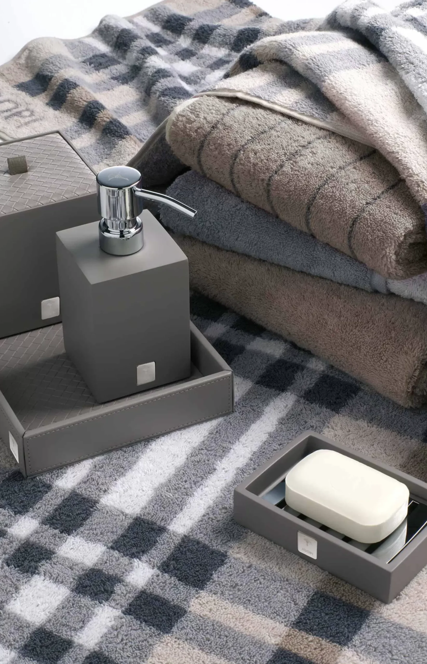 Bathline tray, grey-rosé