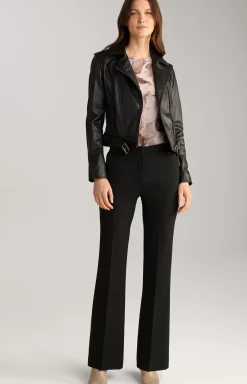 Biker Leather Jacket in Black