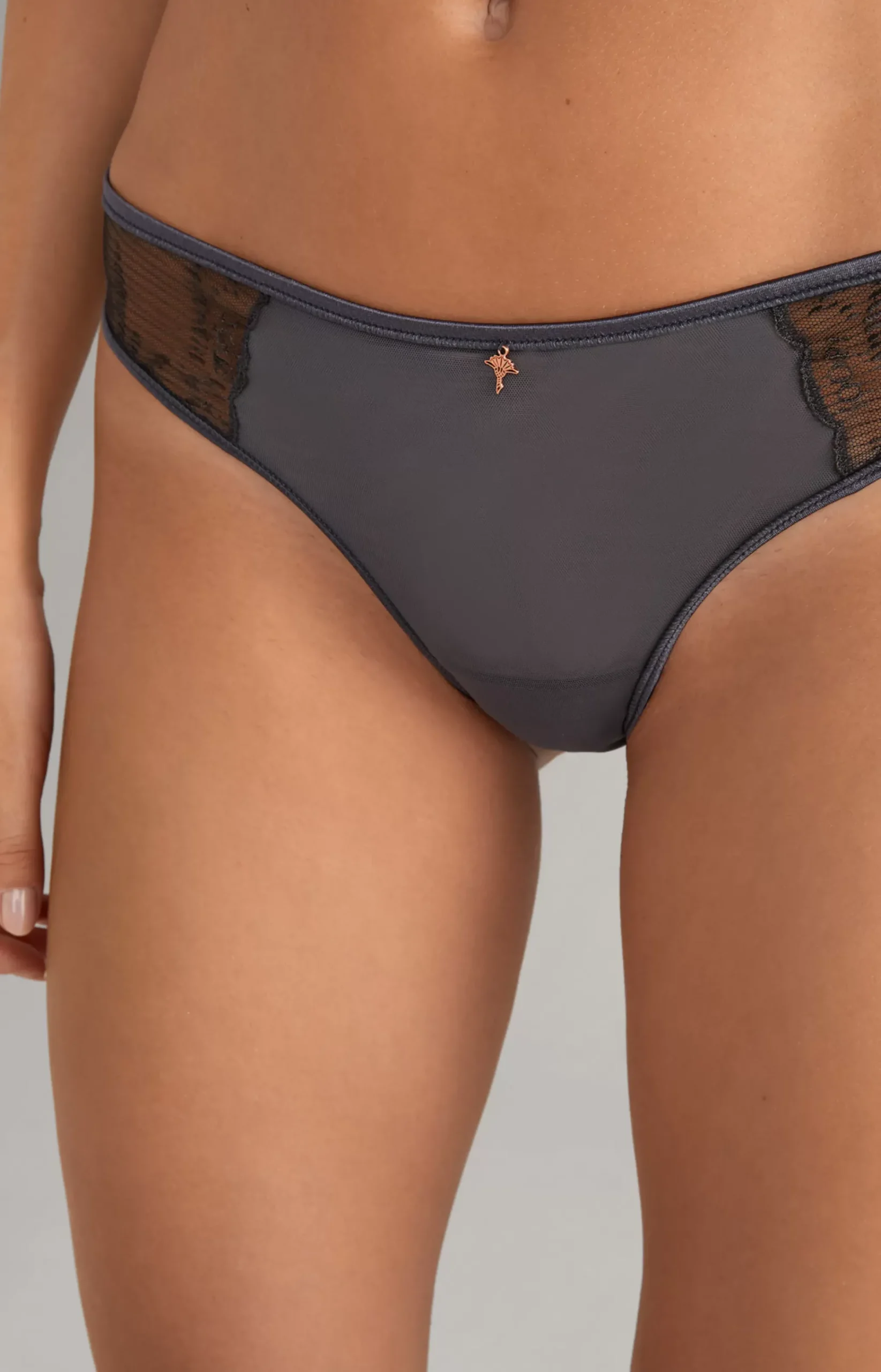 Bikini Briefs in Anthracite