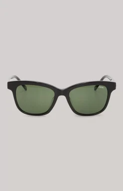 Black/Green Sunglasses