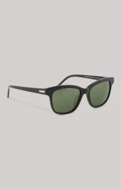 Black/Green Sunglasses