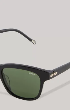 Black/Green Sunglasses