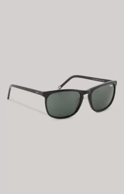 Black/Green Sunglasses