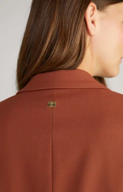 Blazer Jacket in Copper Brown