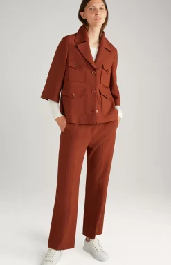 Blazer Jacket in Copper Brown