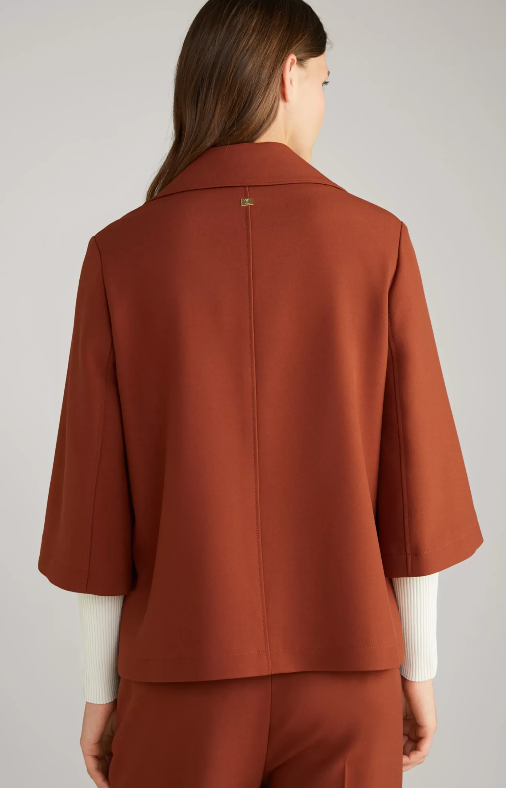 Blazer Jacket in Copper Brown