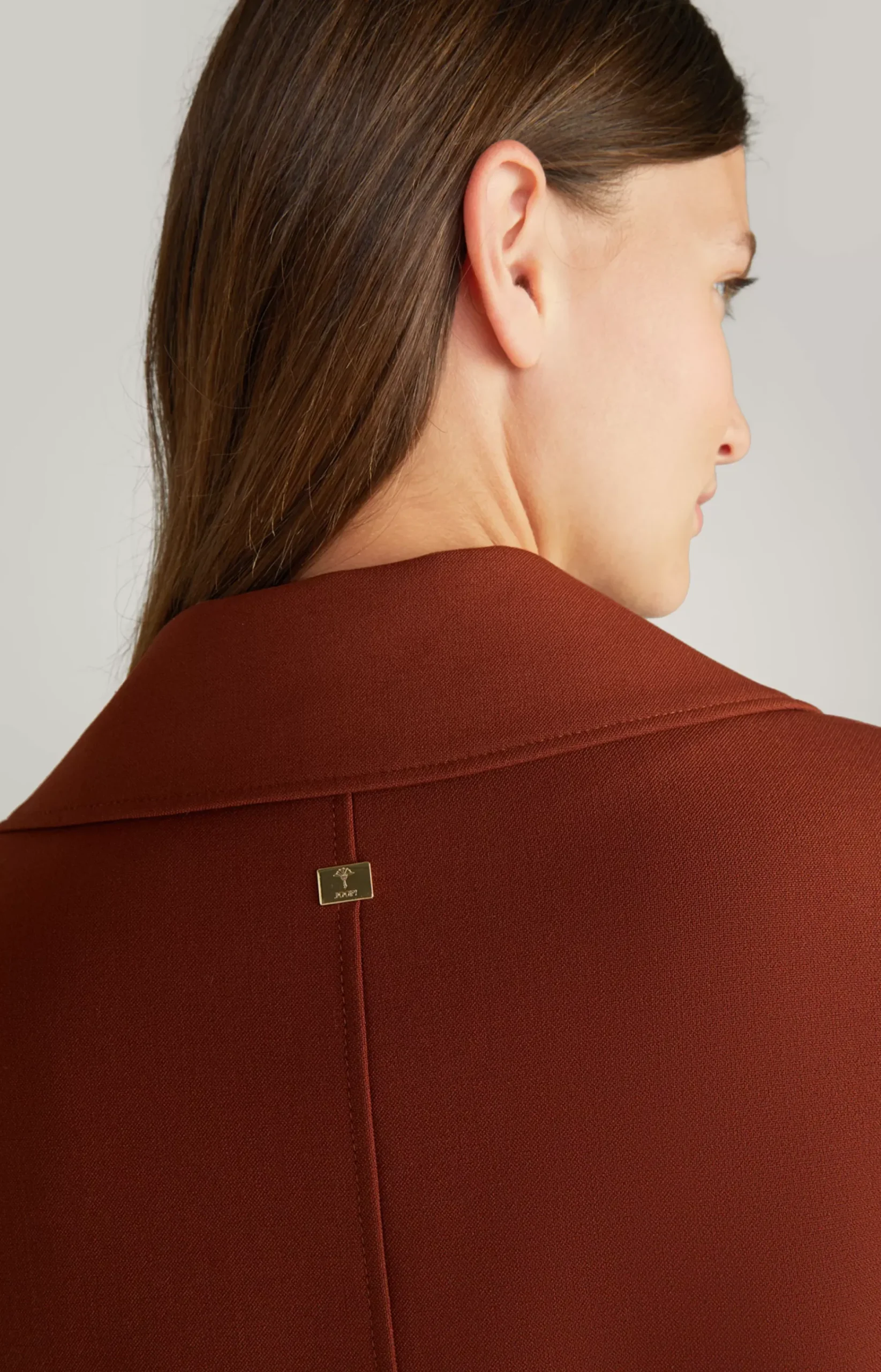 Blazer Jacket in Copper Brown