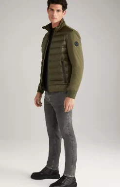 Boros Quilted Jacket in Dark Green