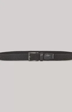 Braided belt in black