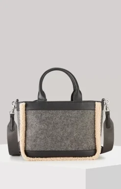 Calduccio Yvette Handbag in Dark Grey