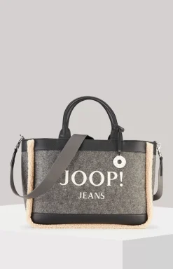 Calduccio Yvette Shopper in Dark Grey