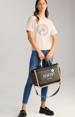 Calduccio Yvette Shopper in Dark Grey