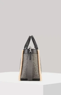 Calduccio Yvette Shopper in Dark Grey