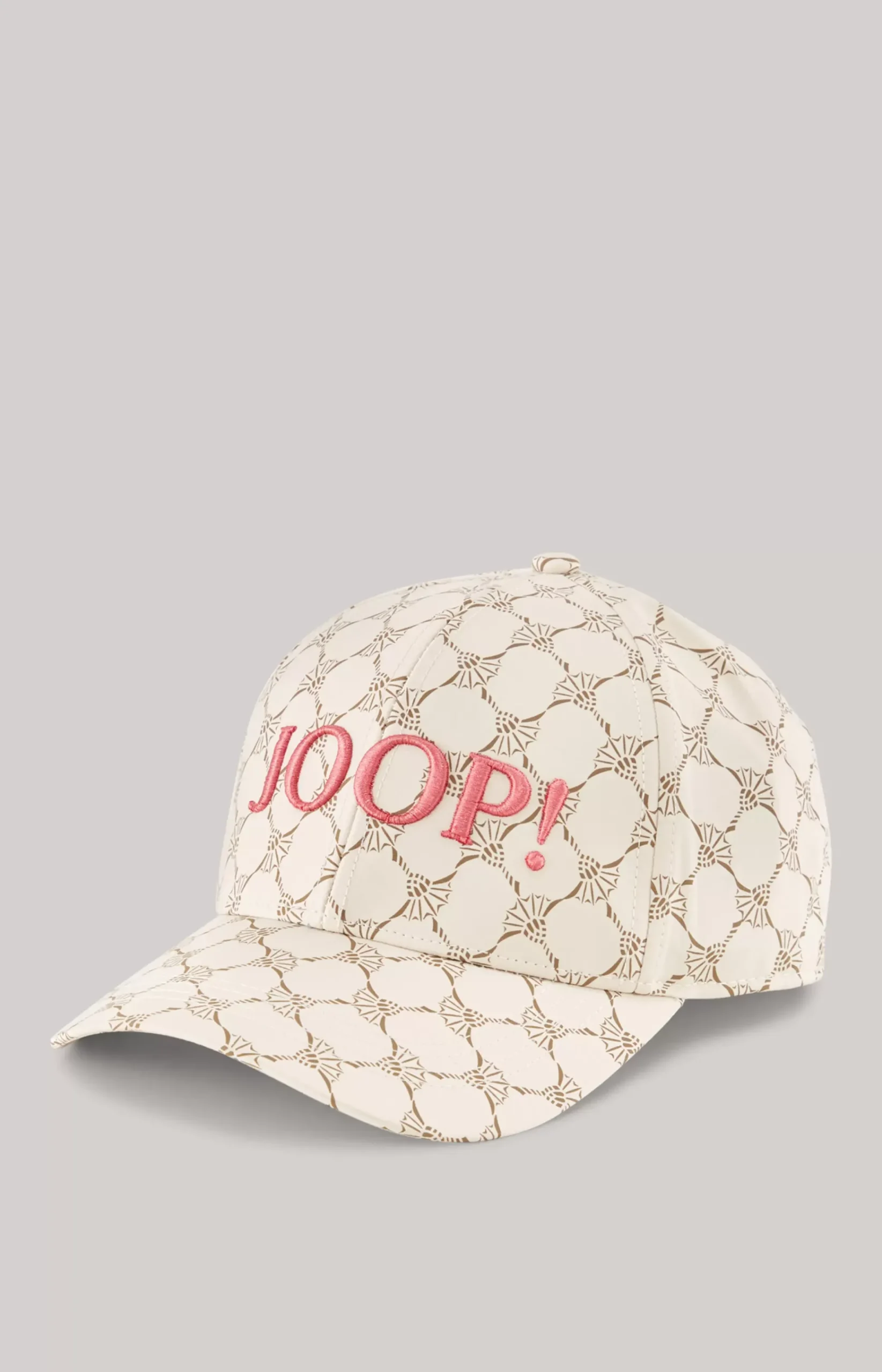 Cap in Patterned Beige