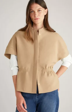 Cape Blazer in Dark Beige