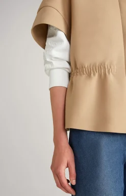 Cape Blazer in Dark Beige