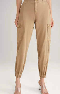 Cargo Trousers in Beige
