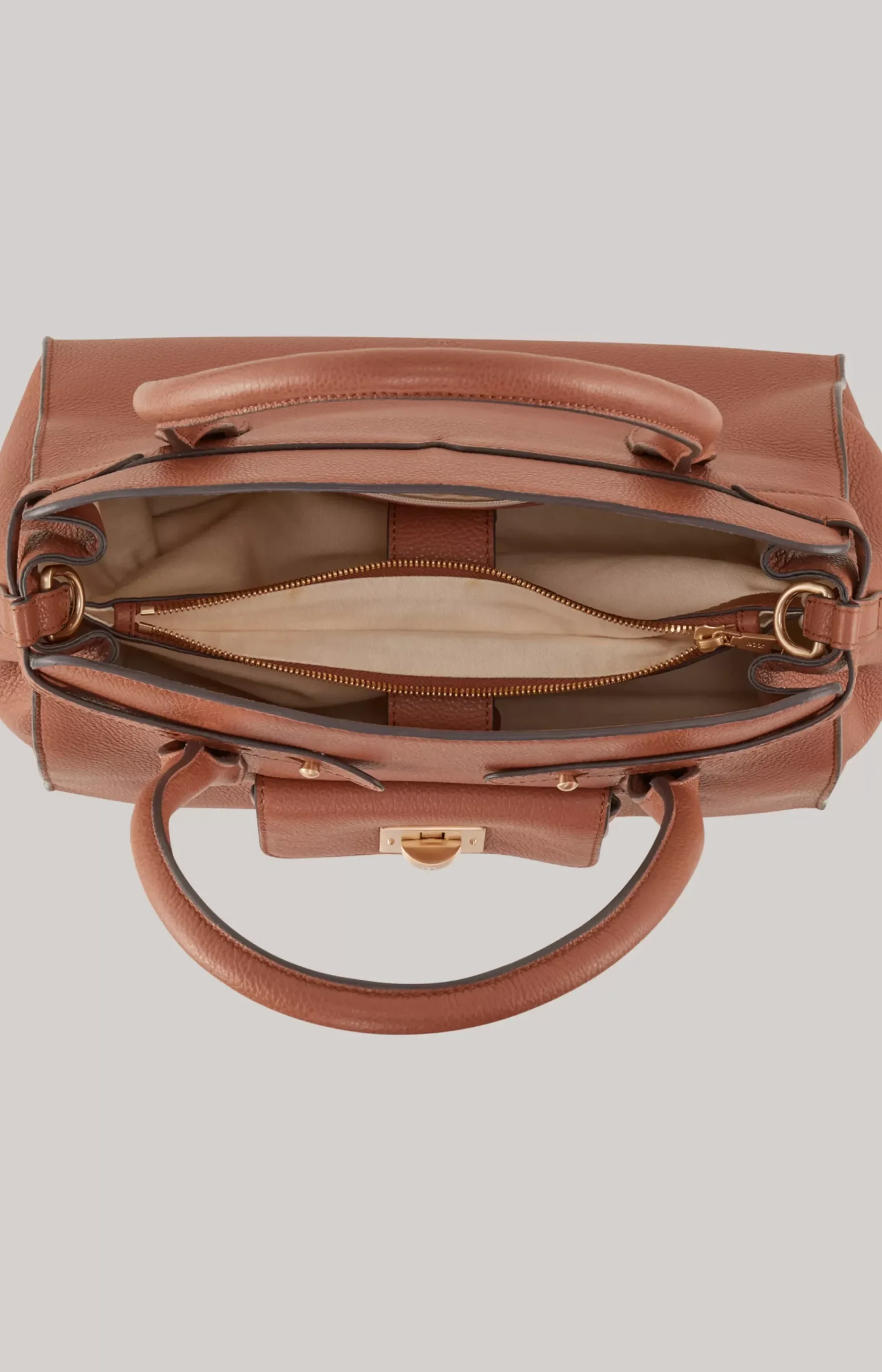 Carino Giulia Handbag in Cognac