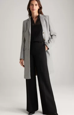 Carly Coat in Grey Flecked