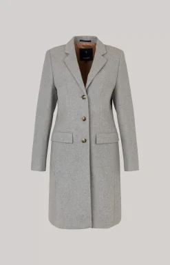 Carly Coat in Grey Flecked