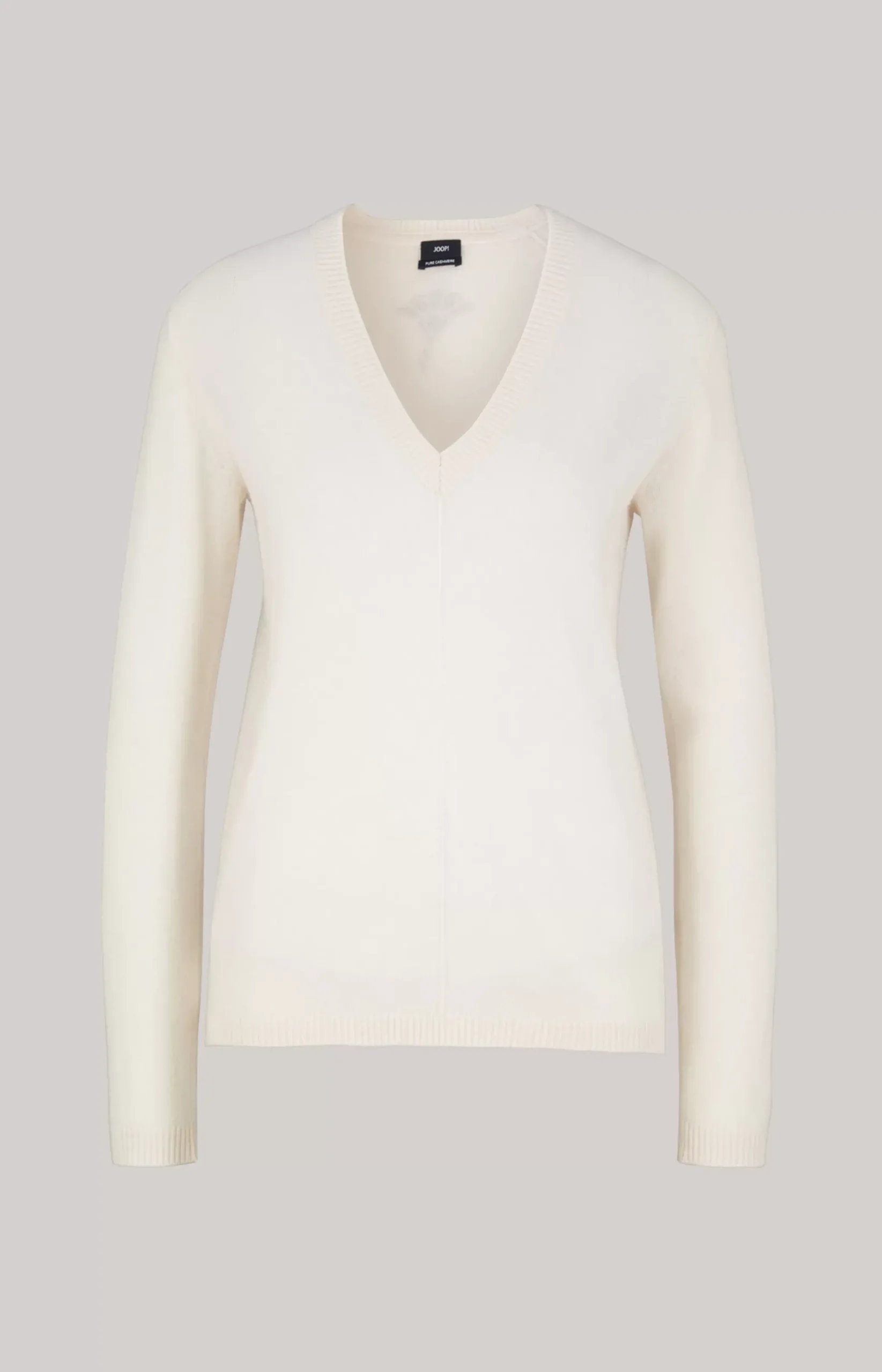 Cashmere Knitted Pullover in Cream