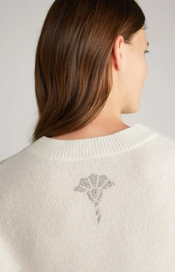 Cashmere Knitted Pullover in Cream