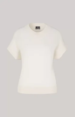 Cashmere Knitted Pullover in Cream