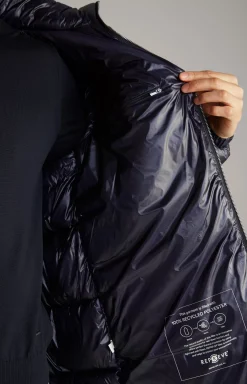 Castor Quilted Coat in Dark Blue