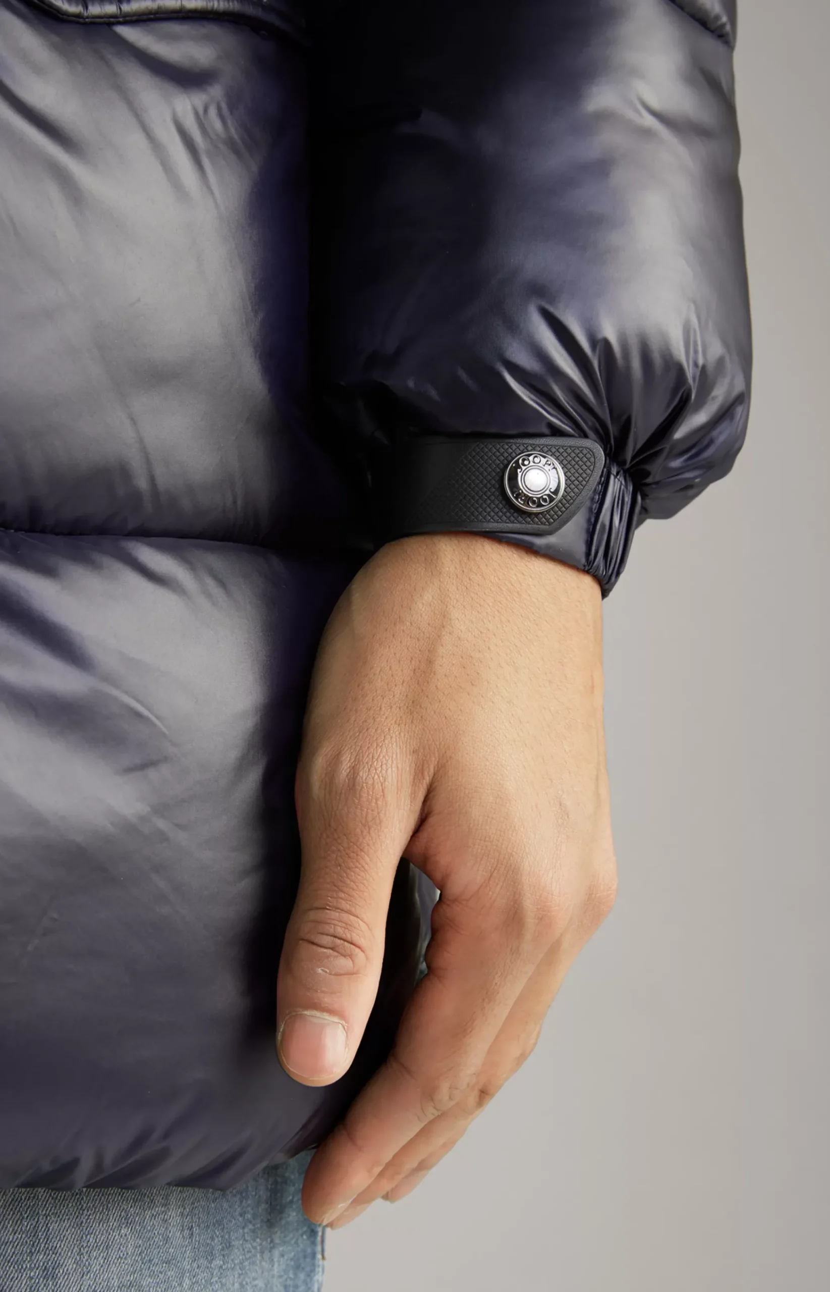 Castor Quilted Coat in Dark Blue